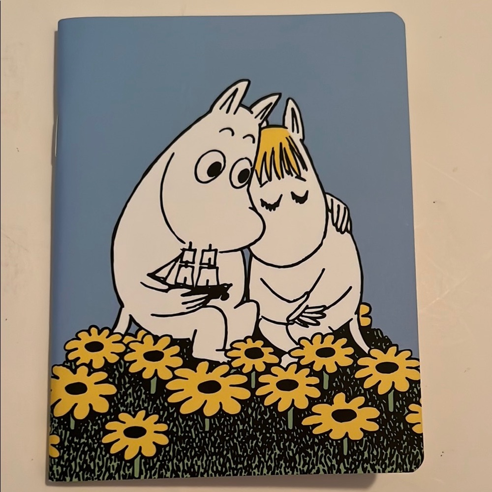 Moomin troll and snork maided love Family Small Notebook 3.5x5” Putinki Finland